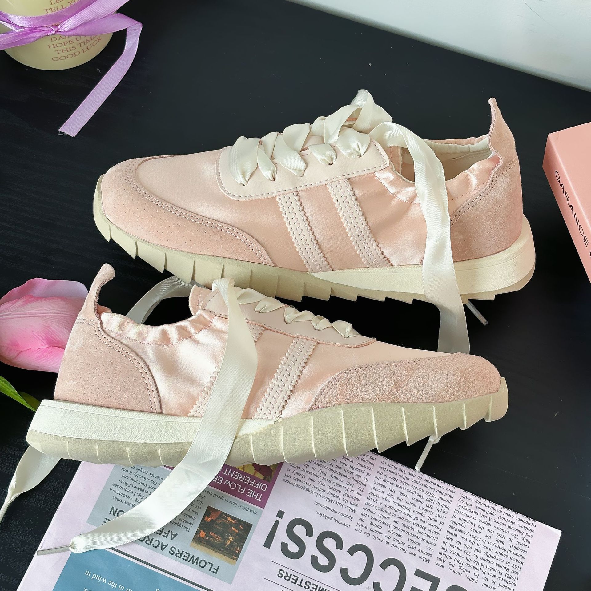 

Women s shoes 2024 summer new niche design single shoes German training shoes breathable casual lightweight ins trendy versatile board shoes 35 бежевый