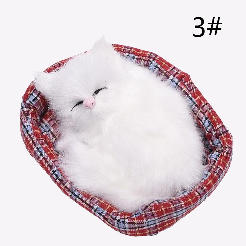 

Новые милые имитационные звуки спящих кошек, мягкие плюшевые детские игрушки для украшения подарков 3