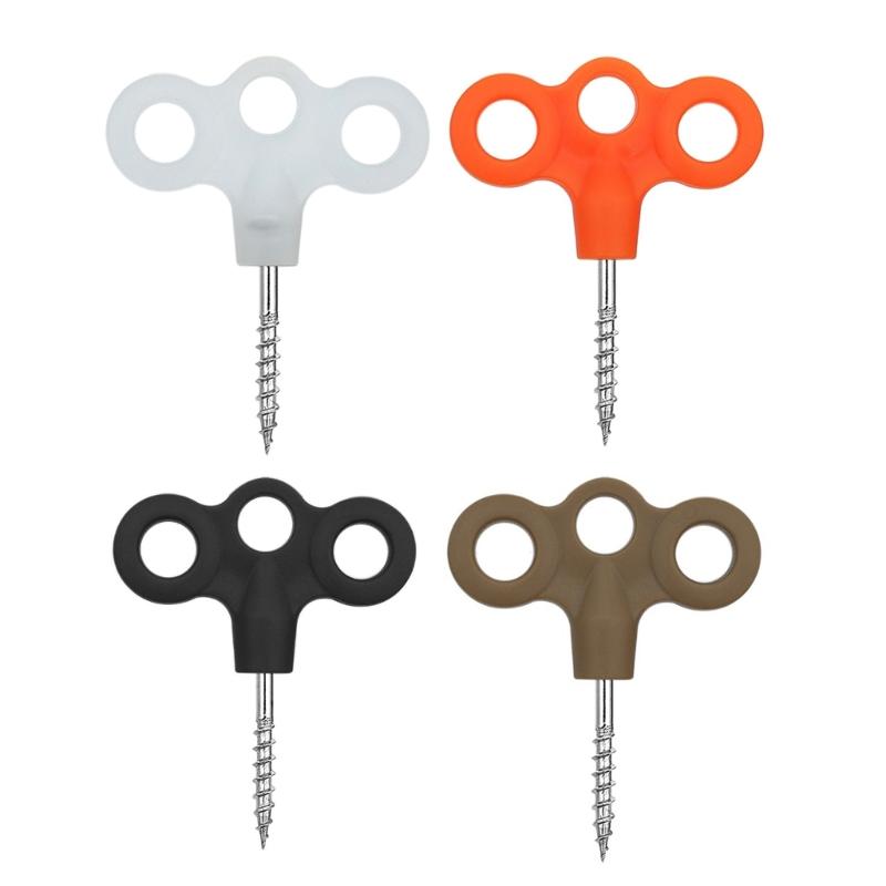 5pcs Outdoor Tent Stakes Heavy Type Ground Anchors Outdoor Camping Pegs for Beach Or Mountain Use