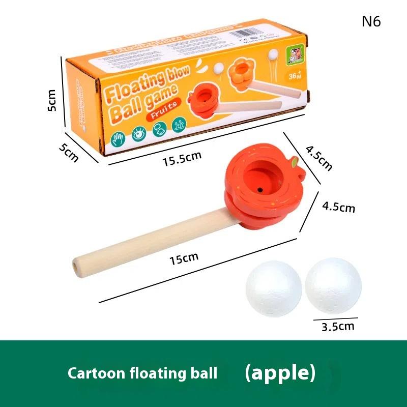 

Wooden Cartoon Animal Suspension Ball Blower Children S Early Education Puzzle Parent-Child Games Training Lung Capacity Toys
