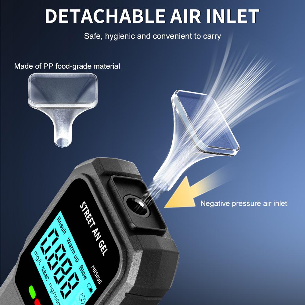 LCD-Anzeige Berührungsloser Digitaler Alkohol-Atemalkoholtester Atemalkoholtester Alkoholmeter Alkoholtester für den Persönlichen und Professionellen Gebrauch