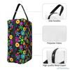 Hippie Flower Women Travel Makeup Pouch Waterproof Large-capacity Travel Cosmetic Bag with Handle Cosmetic Bag Storage Bag