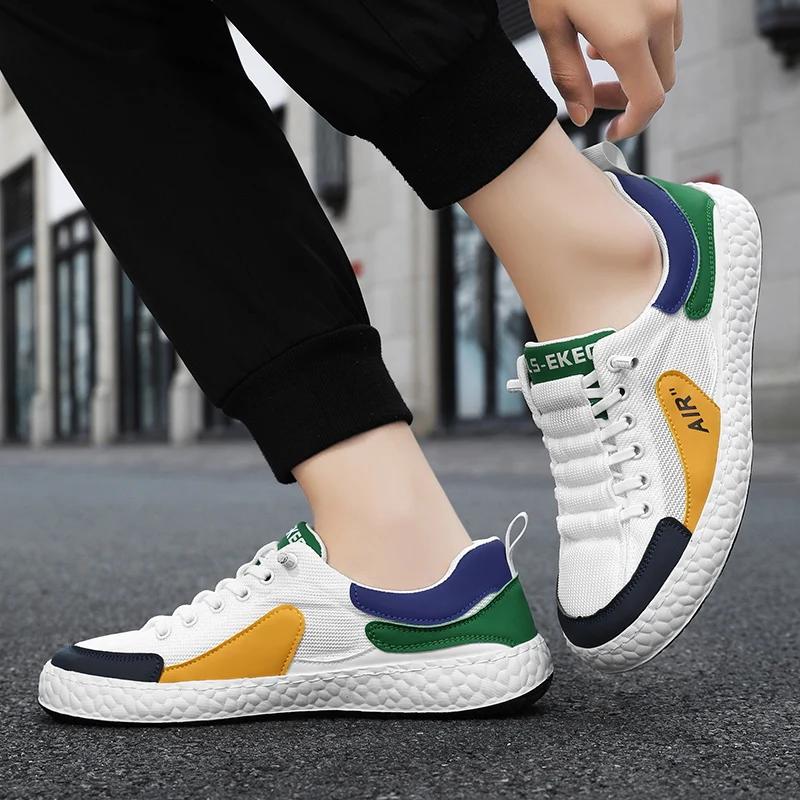 Mesh Men Running Sneakers Platform Athletic Mens Jogging Shoes Breathable Tennis Shoes Non-slip Male Walking Casual Sports Shoes