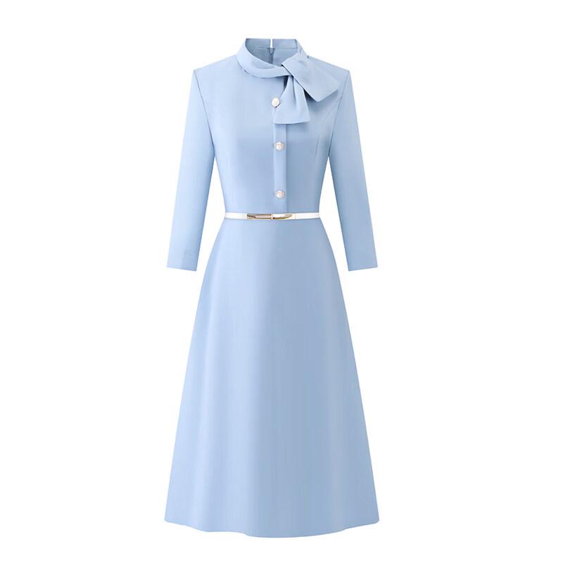 TLOMAN Women's Professional A-Line Work Dress