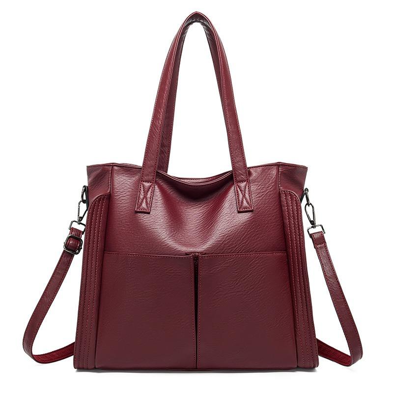 Stylish large-capacity women's new simple portable simple fashion shoulder messenger tote bag