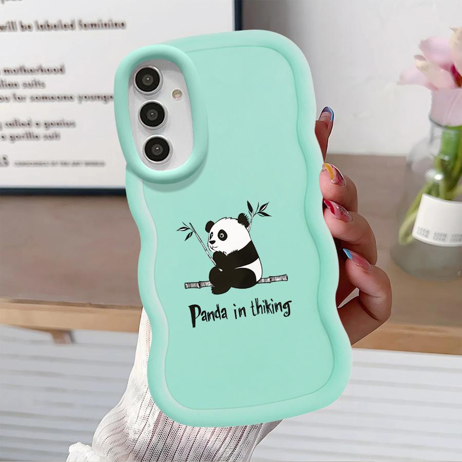 Soft Phone Cover Case for Samsung Galaxy A21s A52 A11 A16 A14 A13 A12 A15 A23 A05 A03 A33 A53 A22 A06 A04 Panda Cute