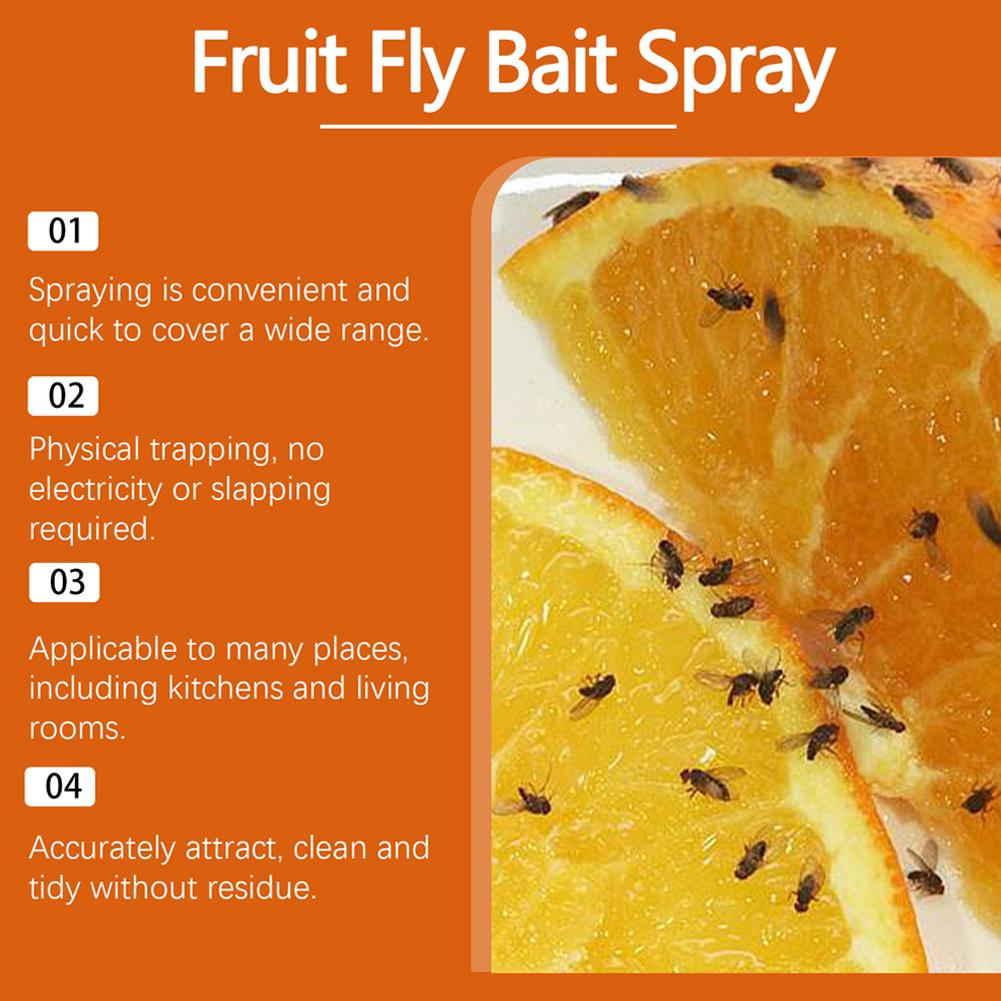 30ml Kitchen Fruit Fly Spray For Gnats Natural Solution Long-Lasting Attractant Traps For Countertop Sink Spray For Fruit Fly