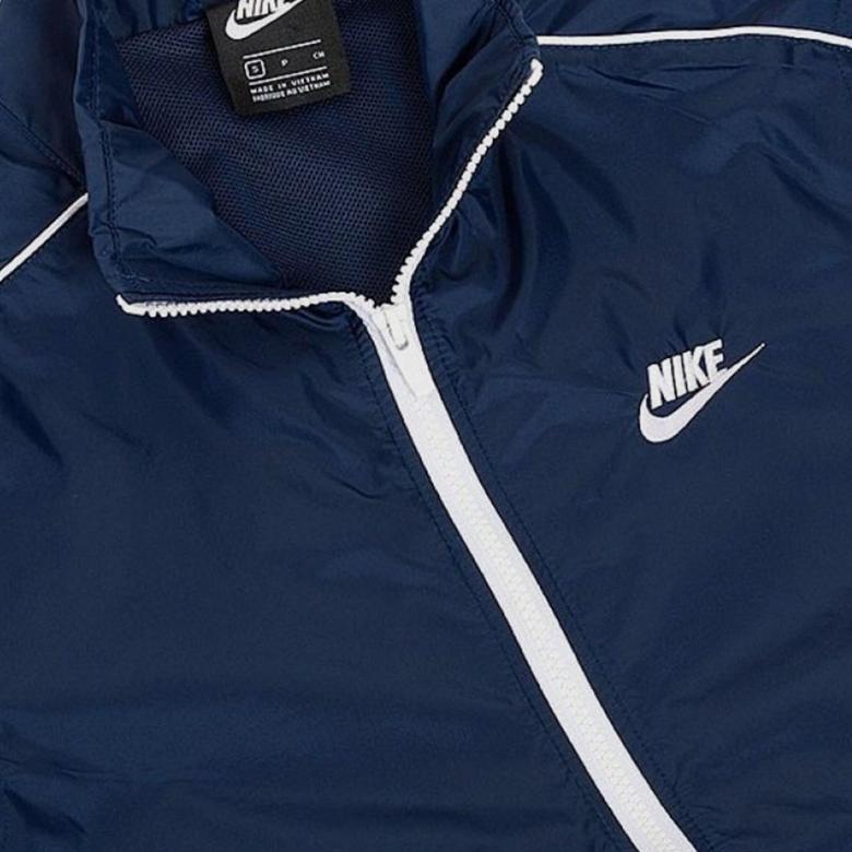 Nike Zip Print Logo Sports Suit Men Suit Blue BV3030-410