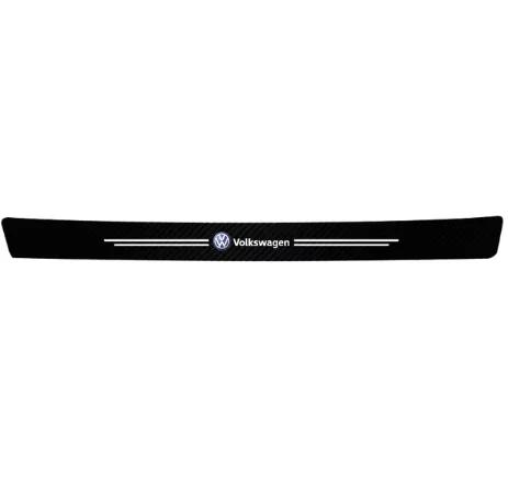 RUNTB1 1/4/5Pcs For Volkswagen VW Car Door Sill Scuff Plate Decor Carbon Fiber Stickers Golf Polo Passat Tiguan Touareg Magotan Touran