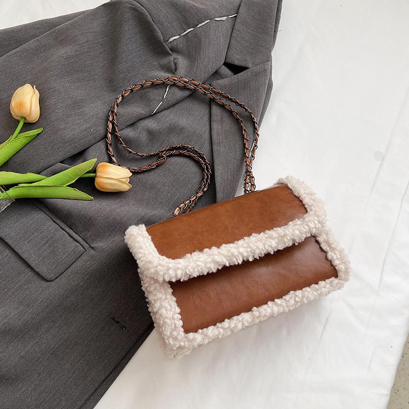 Chic Retro Casual Small Crossbody Bag For Spring In Black Brown Beige Green Shades