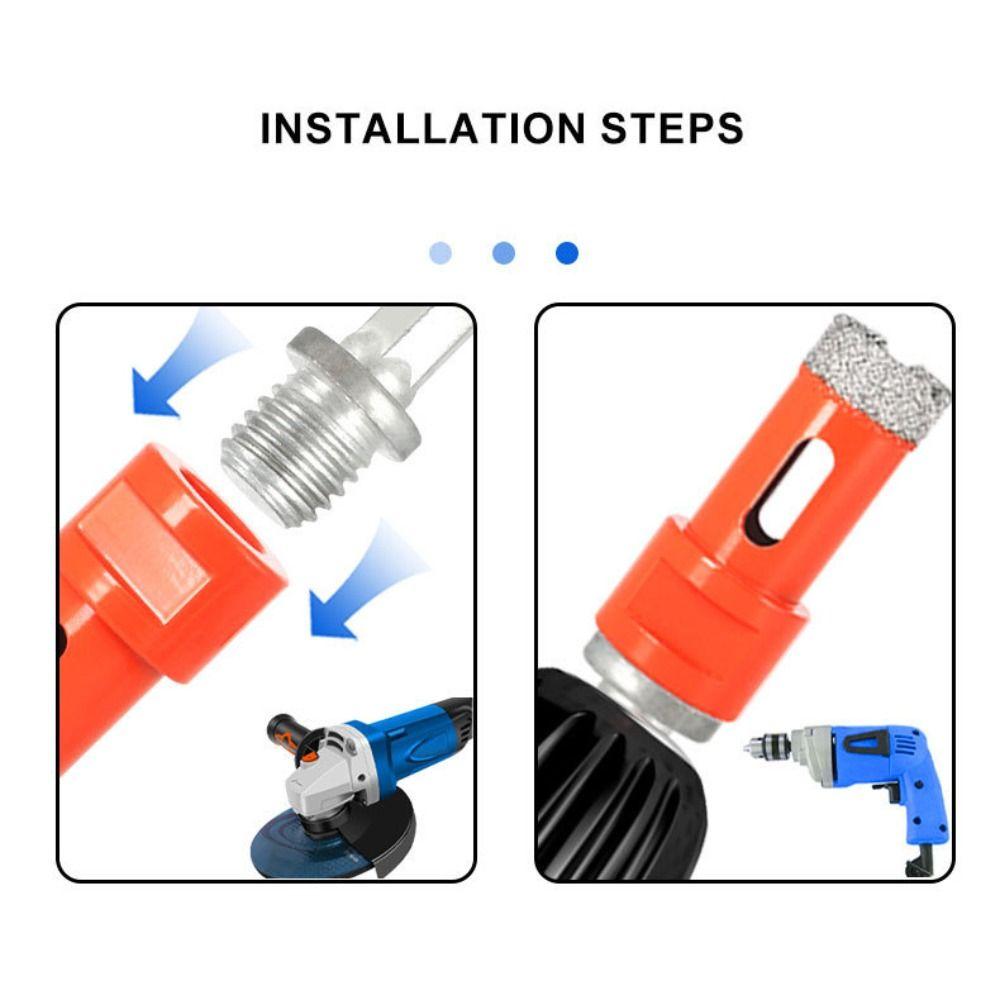 M14 Threaded Brazed Dry Drill Bit Hole Saw Cutter Durable Hole Opener Porcelain