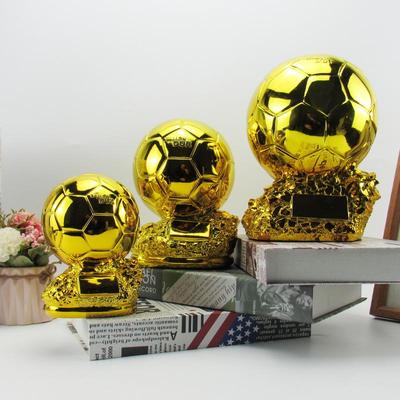 Golden Globe Football Trophy Engravable Fan Souvenir Ornament.