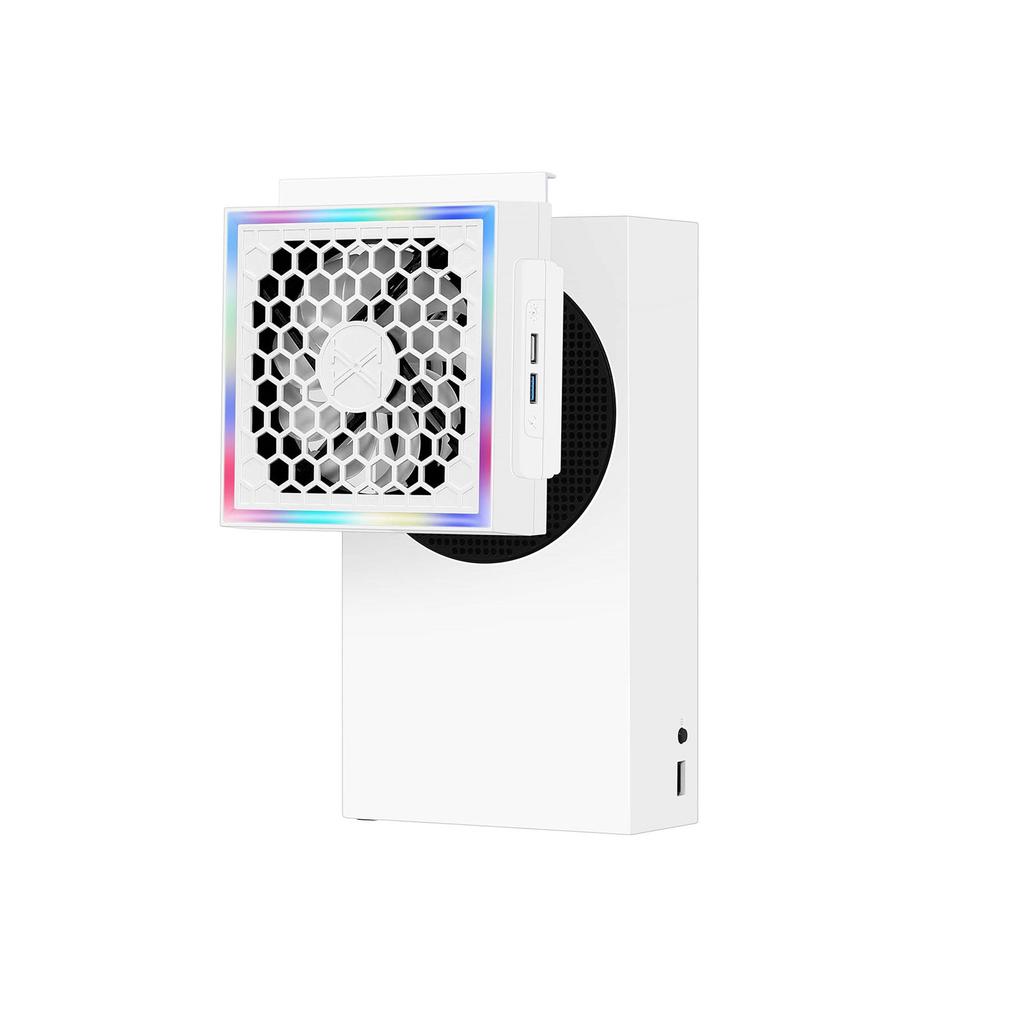 Cooling System Game Console Cooling Fan with 2 USB Port Game Accessory for Series Speed Adjustable Cooling Fan