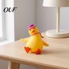 Office Relaxation Tools Cartoon Duck Stress Relief Toy, Squeezable Fidget Soft TPR Toy Stretch Sensory for Hand Exercise