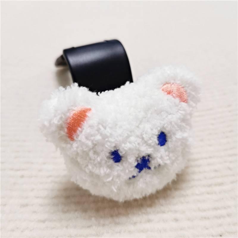 Car Seat Back Hook Hanger with Cute Bear Decor Organizer Holder for Groceries Bags Kids Essentials Travel and Commute