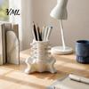 Unique Office Accessories Simulated Spine Pen Holder, Creative Skeleton Desktop Organizer, Durable Stationery PLA 3D Printed Anatomy Ornament for Home