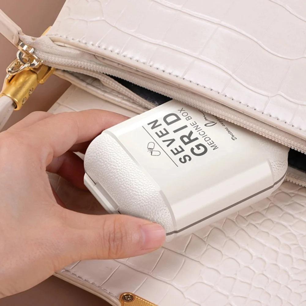 New Hot Small Premuim Portable Travel 7 Days 7 Grids Pill Container Box Cases Organizer Storage for Vitamin Medicine Fish Oils