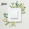 Renters Friendly Wall Sticker 4 Pcs Plants Flower Switch Stickers Leaves Floral Light