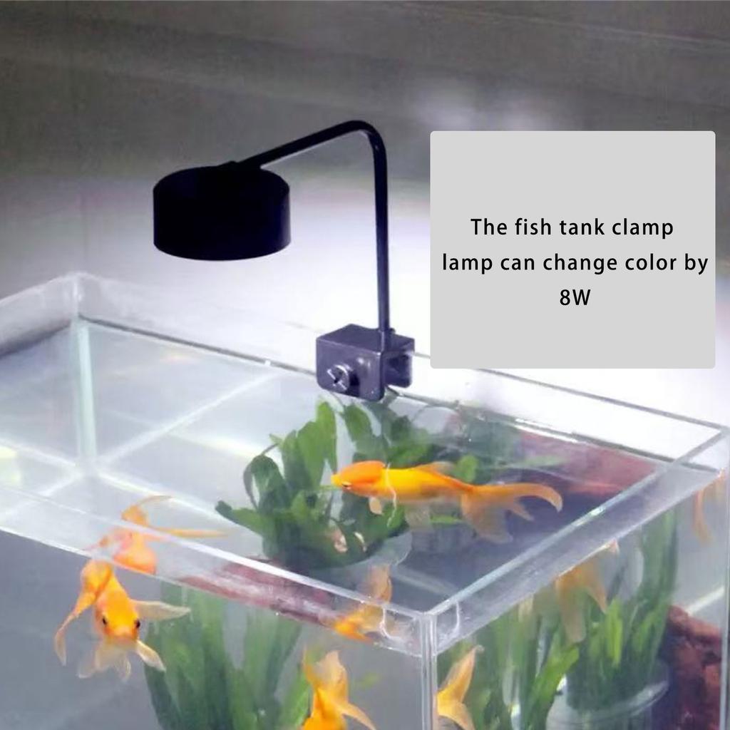 USB Fishtanks Lighting Lamp With Color Changing Mode Clamp Design For Small Aquariums Water Plant Health Growth