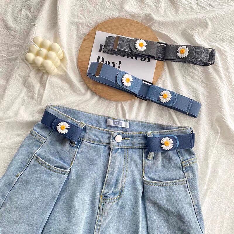Women's Seamless Elastic Belt for Jeans - Invisible, No-Buckle, Summer Fashion Accessory