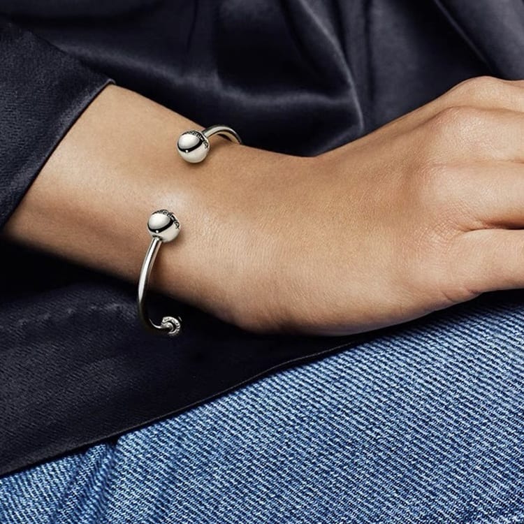 Pandora 925 Sterling Silver Bangles Women's 598615C01