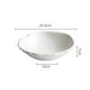 Simple White Ceramic Soup Bowl Kitchen Restaurant Special Tableware Creative Rock Texture Salad Bowl Noodles Bowls Dinner Plate