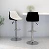 Day and Night - Day and Night Kitchen Stools 2 Units Black and White Synthetic Leather
