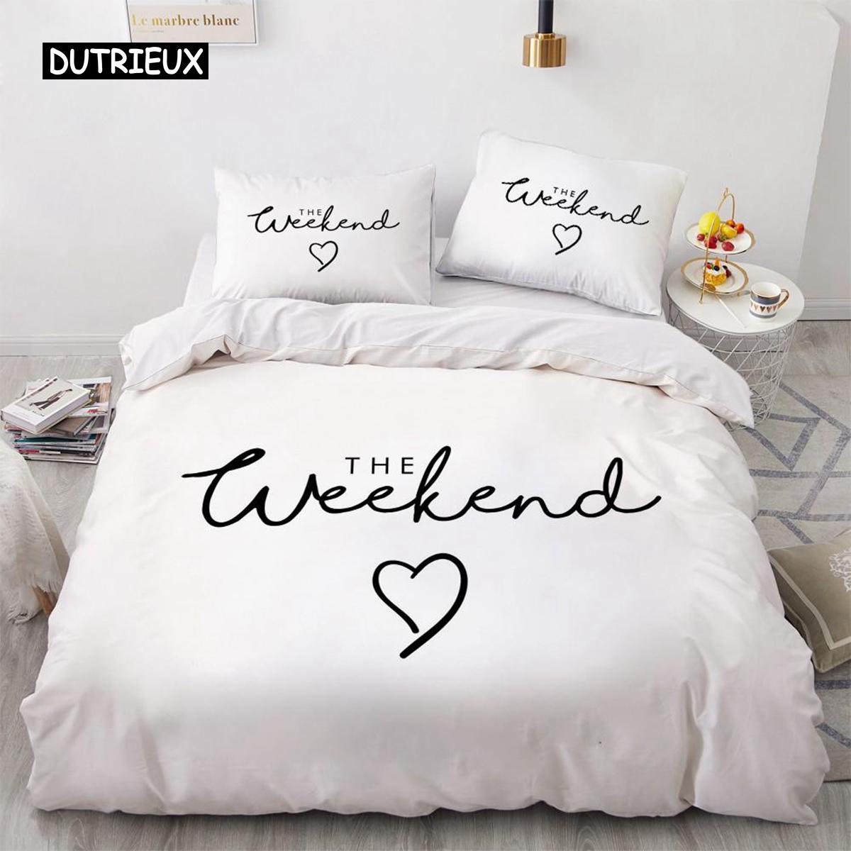 

Комплект постельного белья с надписью «Письмо» размера «king-size», черный, с вдохновляющими словами, комплект постельного белья для близнецов, узор «королевская корона», микрофибра, чехол для девочки EU single(135x200cm)