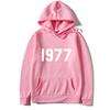 High Street 1977 Printed Couple Hooded Sweater Pullover Trendy Top Couple