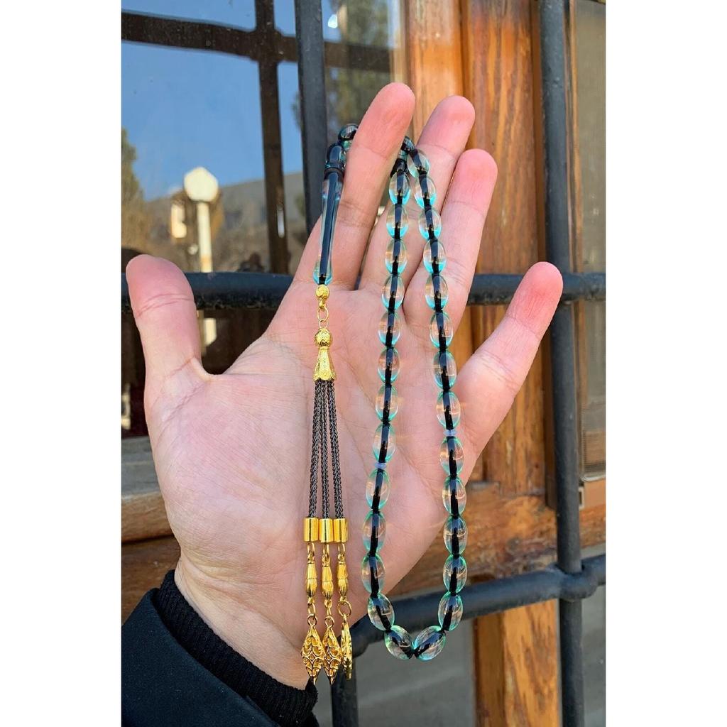 Herren-Gebetsperlen aus Vernier-Pulver-Bernstein