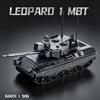 Zabawka z klocków konstrukcyjnych Czołg podstawowy Leopard 1 — Małe elementy, Model 3D pojazdu opancerzonego Leopard, Prezent dla entuzjastów wojskowości