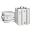 Airtac Typ Dünner Zylinder mit Innengewinde Kleiner pneumatischer Zylinder der ACQ-Serie ACQ12 16 20 25 32 40 50 63 80-5-140mm Hub