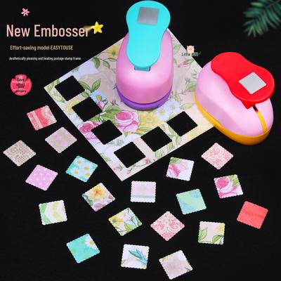 Galima dabar! Kvadratinis nėriniuotas gėlių bangų rėmelis reljefinis įspaudas ir perforatorius „pasidaryk pats“ rankdarbiams