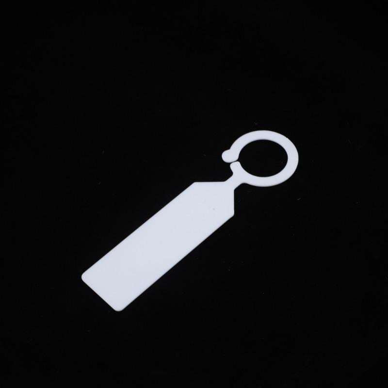 100Pcs Greenhouse Bonsai Collar Signs Ring Label Hook Tree Marker Nursery Stake Plastic Garden Hanging Plant Tags