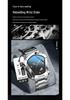 BINBOND Rhombus Alloy Men's Quartz Watch - Douyin Trendy Couples Edition