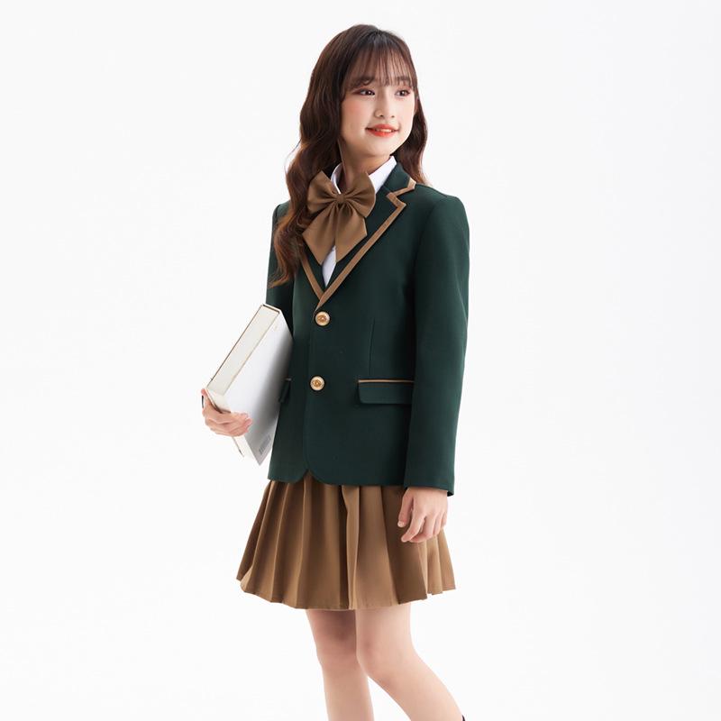 British Style Autumn/Winter School Uniform Set for Boys and Girls