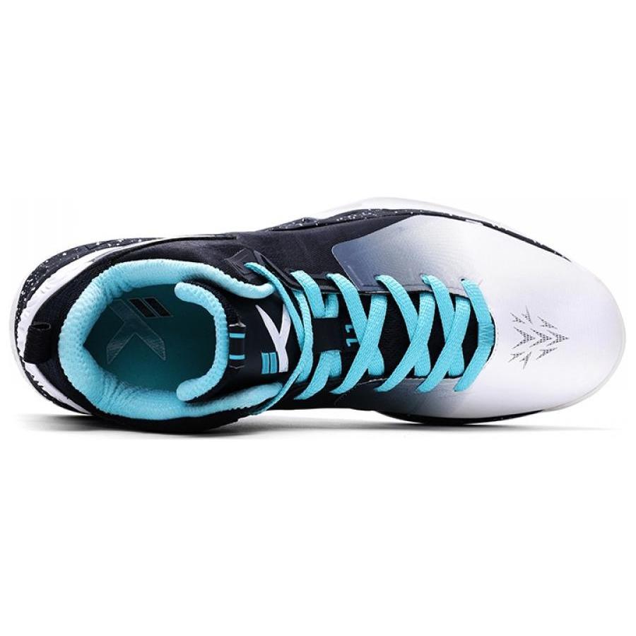 New Anta KT2 Cushioning, Slip Resistant, Abrasion Resistant Coverage High Top Basketball Shoes Men's Black Blue White 11711112-7