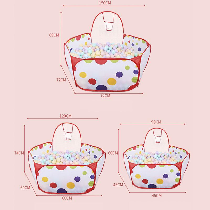 Non-Toxic Play Tent Cartoon Ball Pit Pool Portable Foldable Children Outdoor Indoor Sports Educational Toys With Basket For Kids