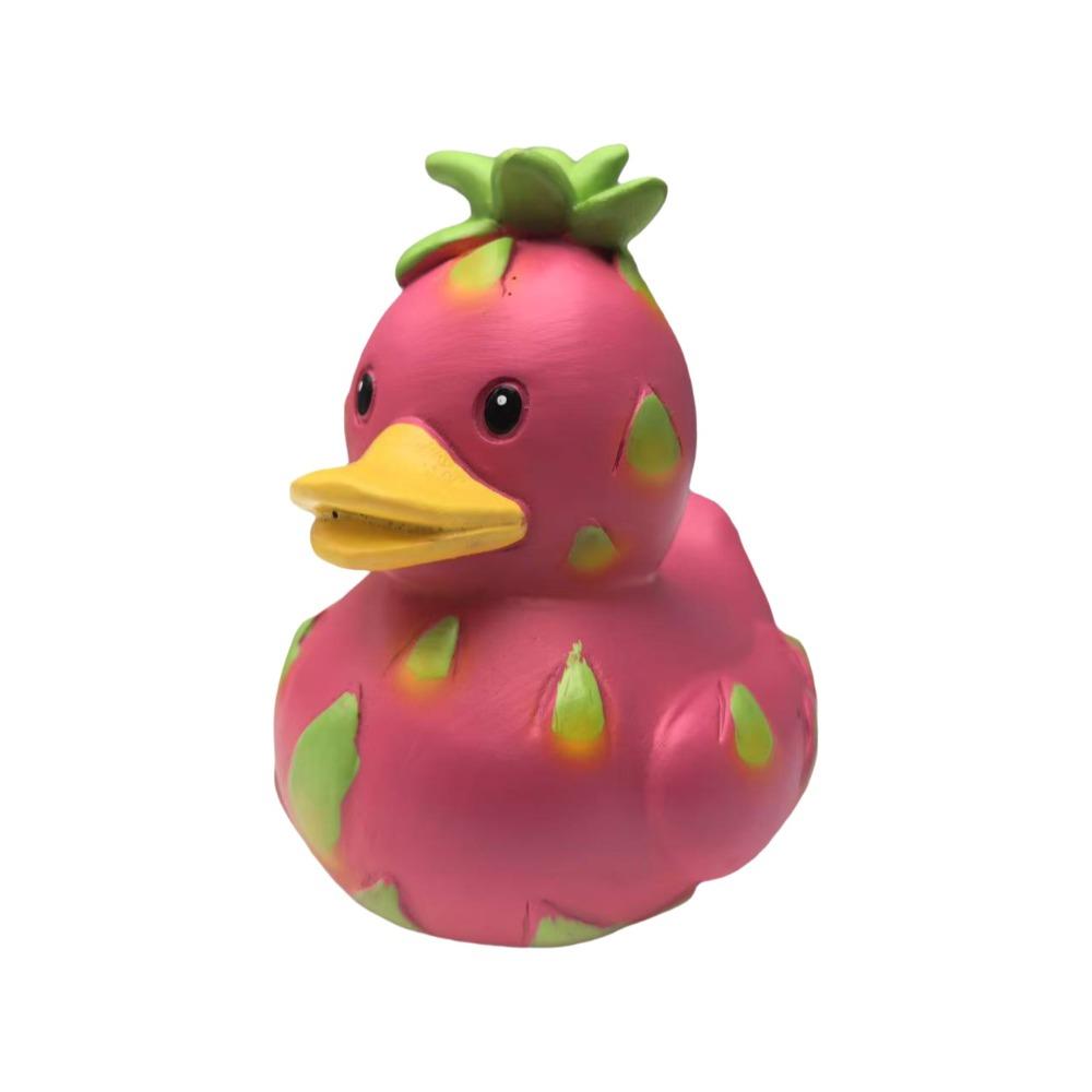 Decorative Dragon Fruit Duck Figurine Cartoon Duck Ornament Watermelon Duck Statue  Desktop Display