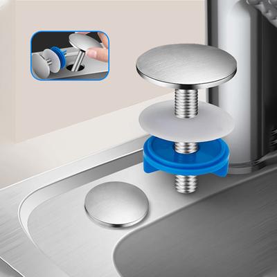 Brass Sink Hole Decorative Cover Sink Faucet Tap Plug Kitchen Sink Hole Cover Sink Plug Stopper Brushed Sprayer Hole Cap