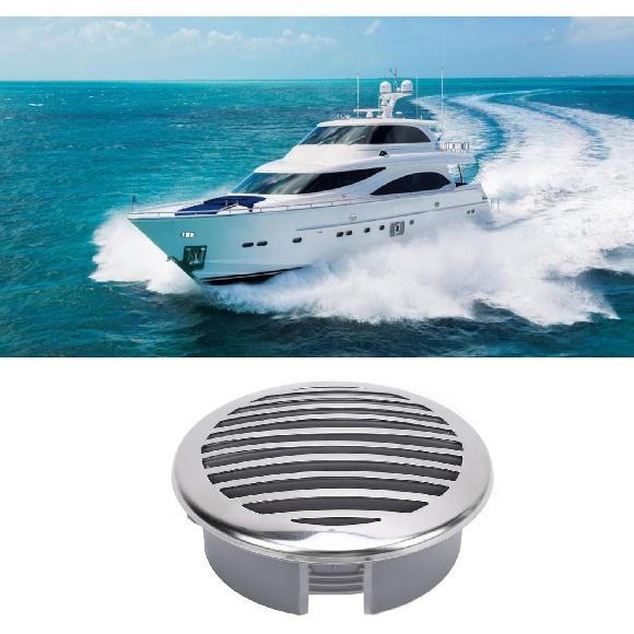 

Boats Air Outlet Grill 4PCS 4in Boats Airflow Vent Cover Enhanced Ventilation 316 Stainless Steel Decorative Marine Vent Cover for RV Yacht