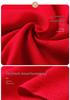 Custom Embroidered Red Scarf: Thick Neck Warmer for Autumn/Winter Team Gatherings