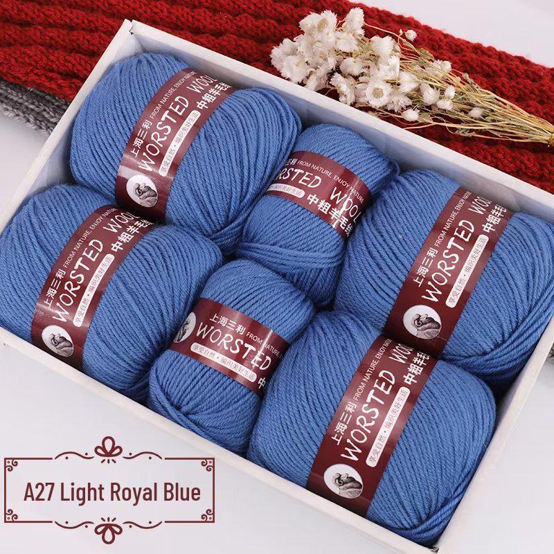 Sanli Wool Yarn 290: Medium Thick Knit Sweater, Scarf, and DIY Seat Cushion