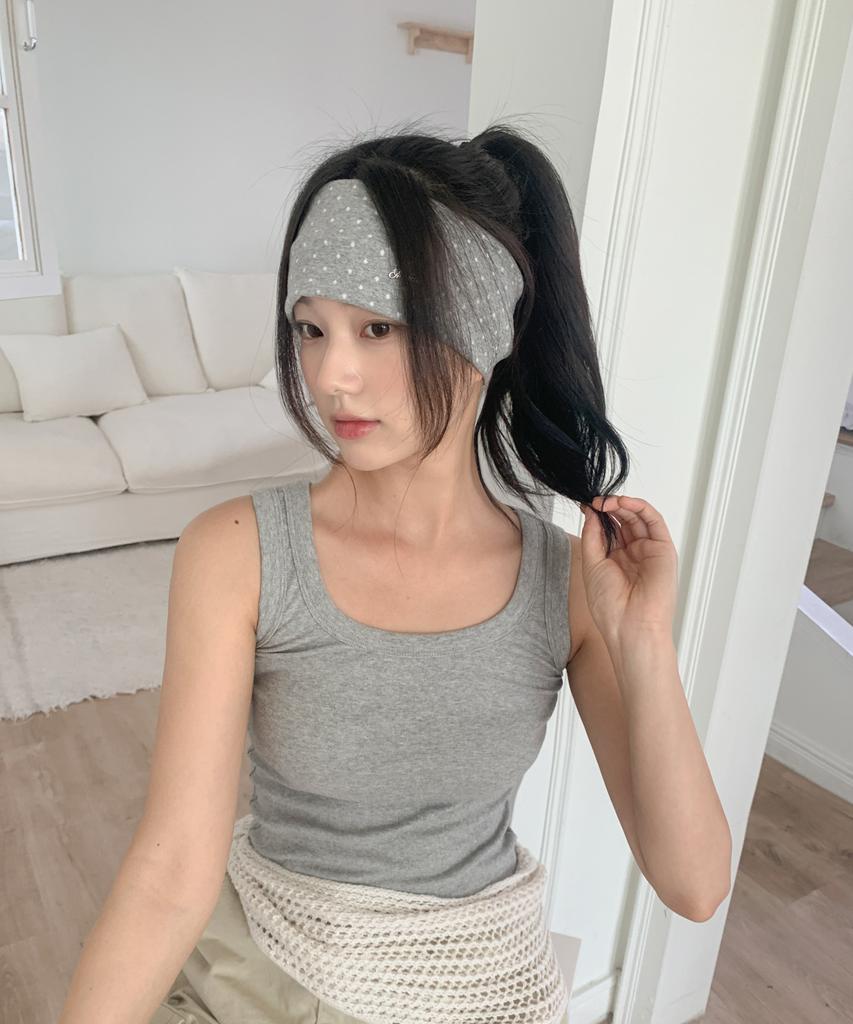 Minco Dot Cozy Hairband_Gray