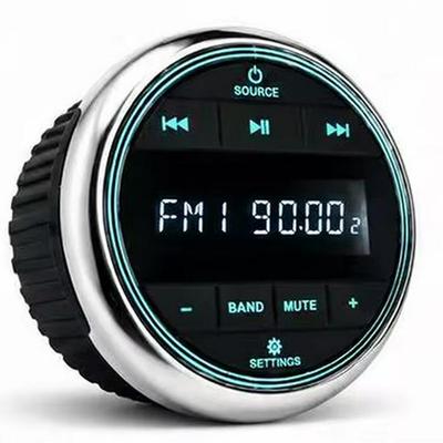 Bluetooth Waterproof Motorcycle & Marine Audio Player with Auto FM/AM Receiver