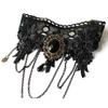 Gothic Lace Choker Black Retro Gothic Punk Style Necklace for Women Girls for Halloween Decorations Party Accessory