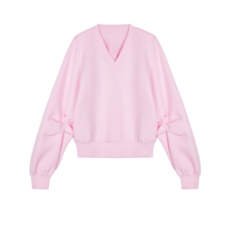 JNBY Women's V-Neck Loose Pullover Sweatshirt
