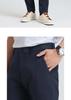 Langdeng Business Pants Men's Slim Straight Tube Micro Elastic Summer Work Pants