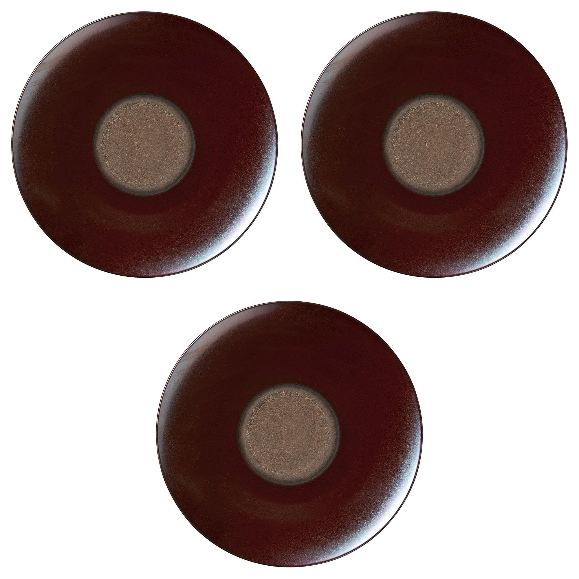 

Set of 3 Dinner Plates Bronze Iron Crystal 28cm Dinner Plate x Western Tableware Large Plate Setomonohonpo (Iron Crystal) [28.7 3cm]