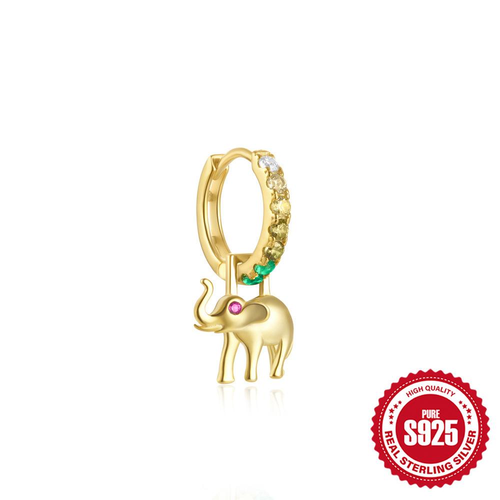 Renk Hazine Küpeler S925 Gümüş, Çıkarılabilir Elmas İşlemeli Yılan Kuş Hayvan Yaratıcı Kolye Çok Yönlü Küpeler Küpeler